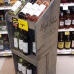 Wine rack visual decor and retail store signage and POP kits for Hannaford from top premier sign company specializing in ADA guidelines.