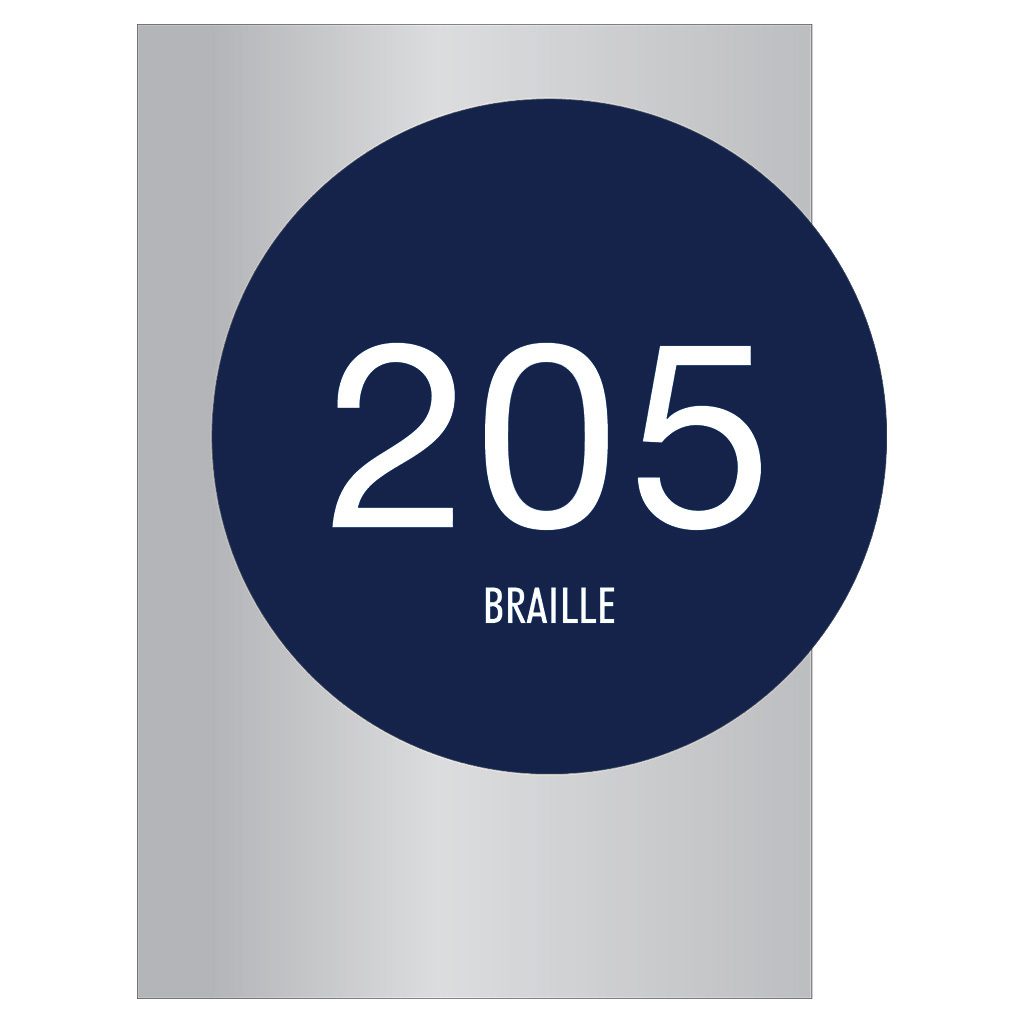 Circle Room Number Signs for Hotels, Retail Stores, and office to match visual merchandising and visual decor by a premier sign company