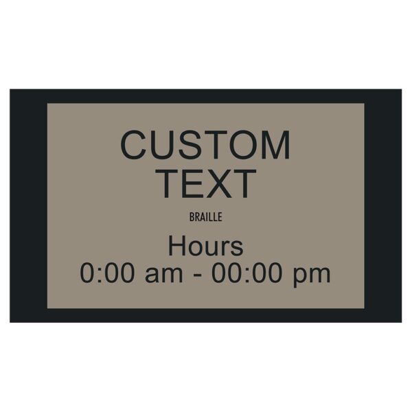 90382-2 Custom Interior signage, ADA Compliant Signs, Hotel Signs, Wayfinding signage