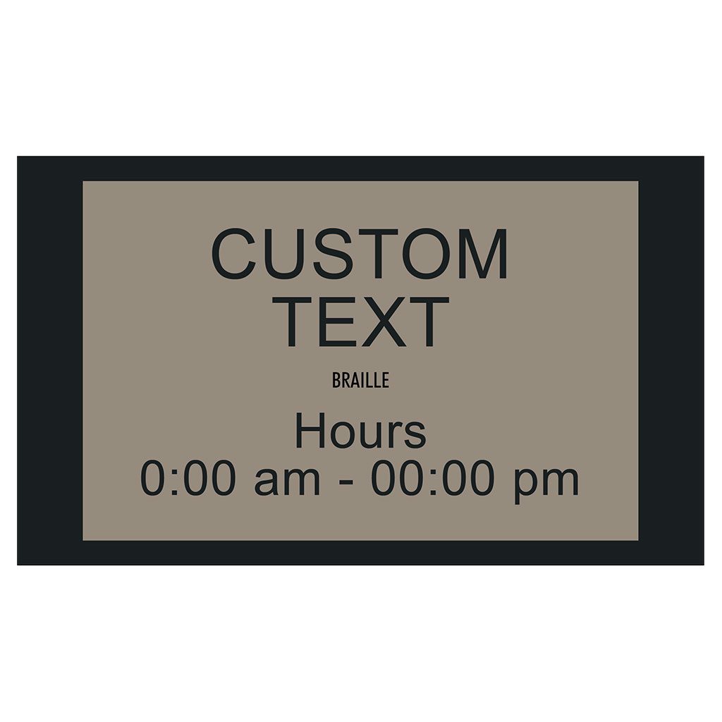 90382-2 Custom Interior signage, ADA Compliant Signs, Hotel Signs, Wayfinding signage