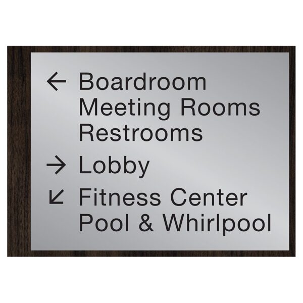 90558-6 Custom Interior Signage, Wayfinding Signage, ADA Compliant Signs, Hospitality Signs, Braille hotel room number signs, by IDG sign manufacturers near me