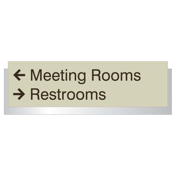 SKU: 90820 Marriott Hotel Directional Signage. 11"w x 3.5"h x 0.375"d