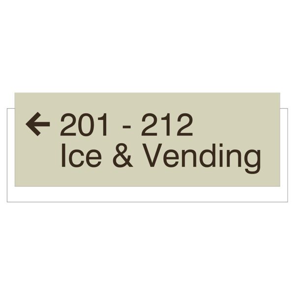 SKU: 90861 Marriott Hotel Directional Signage. 19"w x 3.5"h x 0.375"d