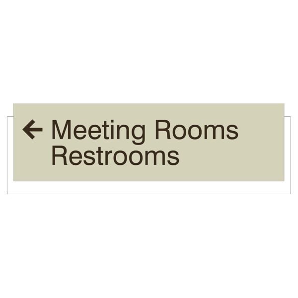 SKU: 90864 Marriott Hotel Directional Signage. 11"w x 3.5"h x 0.375"d