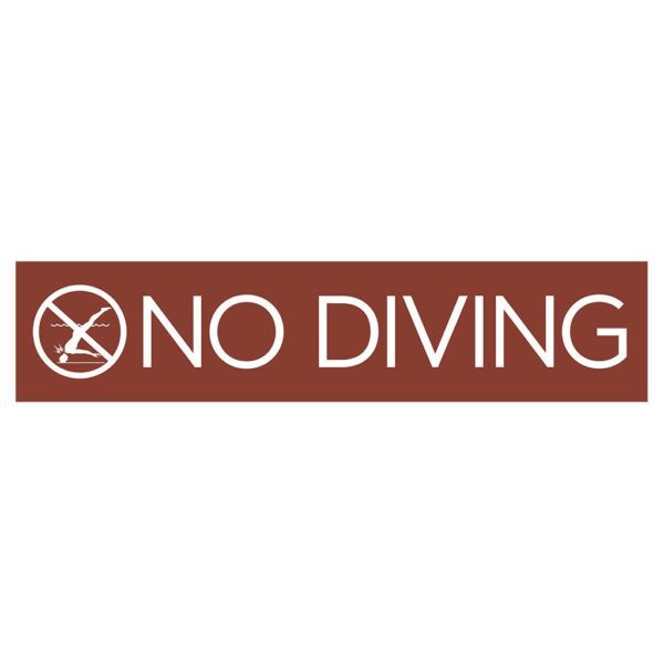 91796 No Diving Sign - Hotel Brand Signs