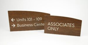 Corporate lobby signs from custom office sign suppliers