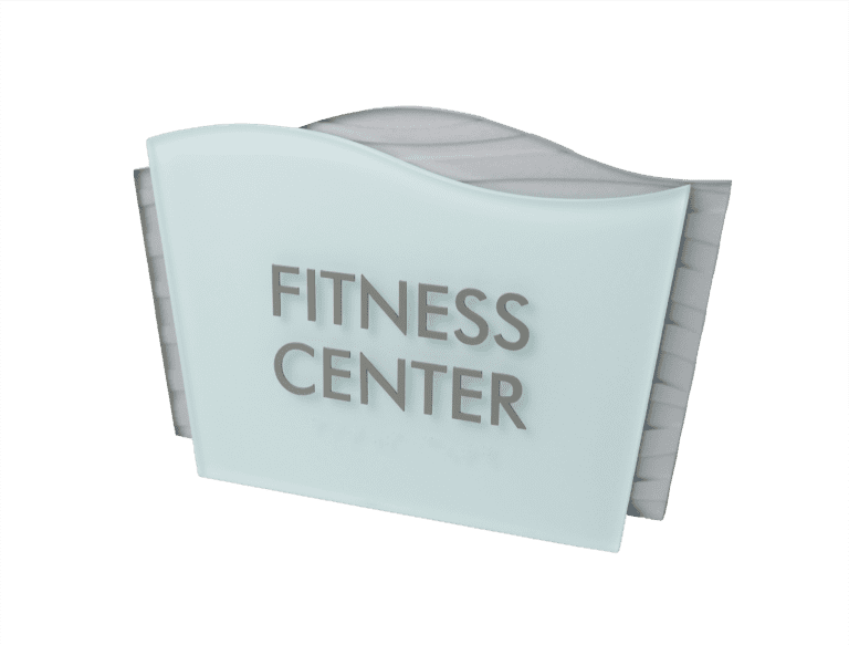 Senior Living Sign for Fitness Center